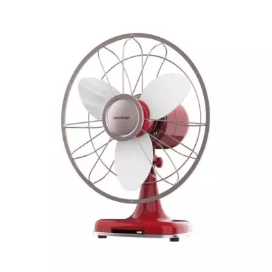 Ventilador de mesa Cecotec ENERGYSILENCE 1090 RETRODESK ROJO