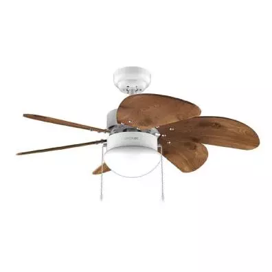 Ventilador de techo Cecotec ENERGYSILENCE AERO 365 WHITE&WOOD