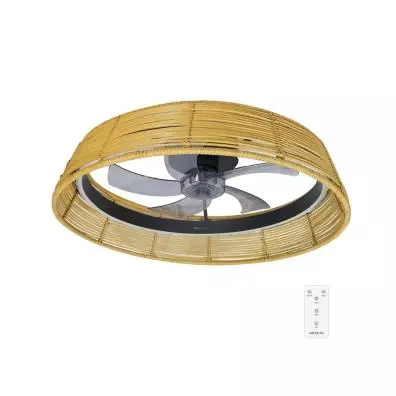 Ventilador de techo Cecotec ENERGYSILENCE LAMPAREO 600 NATURAL DESING