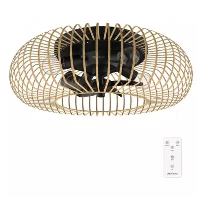 Ventilador de techo Cecotec ENERGYSILENCE LAMPAERO 600 NATURAL LIGHTWOOD