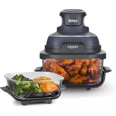 Freidora de aire Ninja CRISPI CYBER SPACE GLASS FN101EUGY 