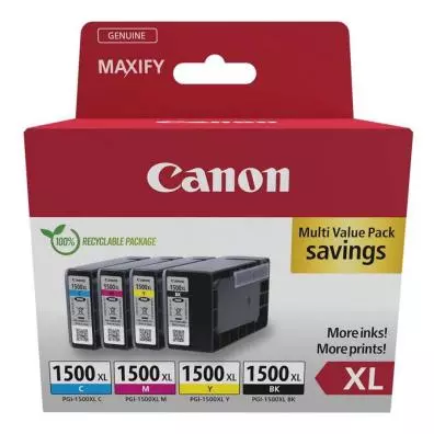 Cartucho de tinta Canon 9182B010 MULTIPACK PGI-1500Xl N/C/M/A MB2050/MB2350