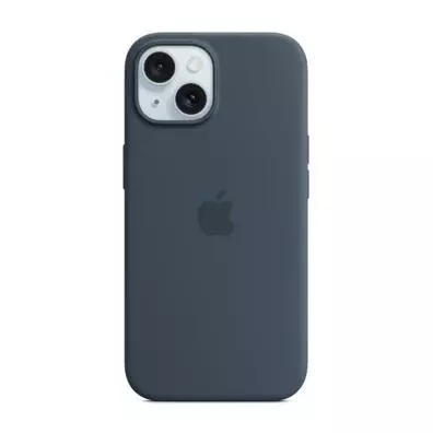 Funda Apple SILICONA CON MAGSAFE IPHONE 15 PLUS AZUL TEMPESTAD