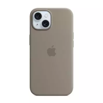 Funda Apple SILICONA CON MAGSAFE IPHONE 15 ARCILLA
