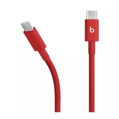 Cable Apple TRENZADO USB-C A USB-C DE BEATS (1,5 M) - ROJO FUEGO