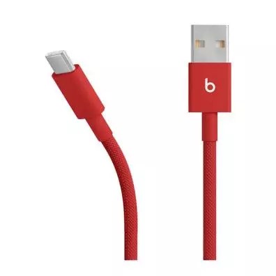 Cable Apple TRENZADO USB-A A USB-C DE BEATS (1,5 M) - ROJO FUEGO