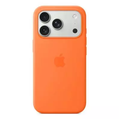 Funda Apple SILICONA CON MAGSAFE IPHONE 17 PRO NARANJA