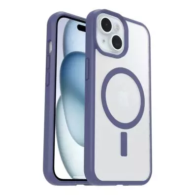 Carcasa Otterbox REACT MAGSAFE APPLE IPHONE 16E/15/14/13 SPACE CADET CLEAR/PURPLE