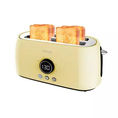 Tostadora Cecotec CLASSICTOAST 15000 YELLOW EXTRA DOUBLE