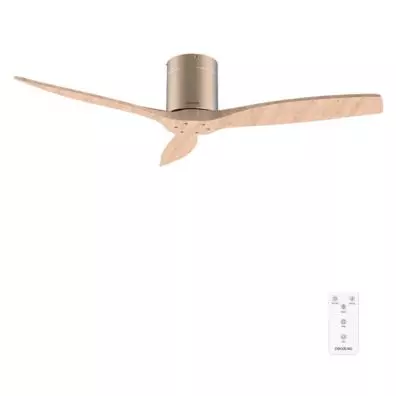 Ventilador de techo Cecotec ENERGYSILENCE AERO 5400 CLASSIC GOLD&LIGHTWOOD
