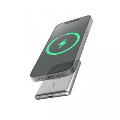 Powerbank DCU tecnologic MAGSLIM METAL MAGSAFE PD20W 31415120 NEGRO