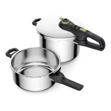 Olla a presión Tefal SECURE TRENDY SET 4 + 6 LT