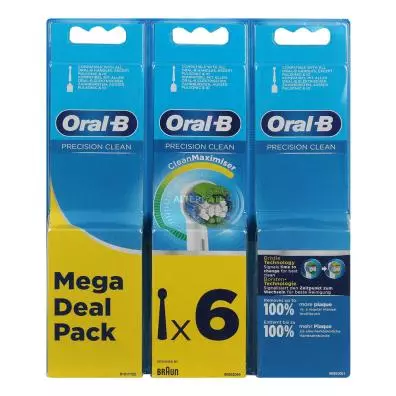 Cabezales de recambio cepillo dental Oral-B PRECISION CLEAN EB20RB-6