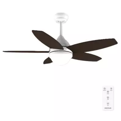 Ventilador de techo Cecotec ENERGYSILENCE AERO 4200 WHITE&DARKWOOD
