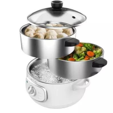 Cocedor al vapor Cecotec VAPOVITA STEELPOT WHITE