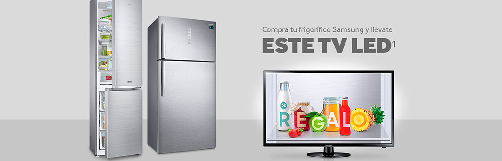 Compra un frigorífico Samsung, podrás llevarte  un televisor LED totalmente gratis