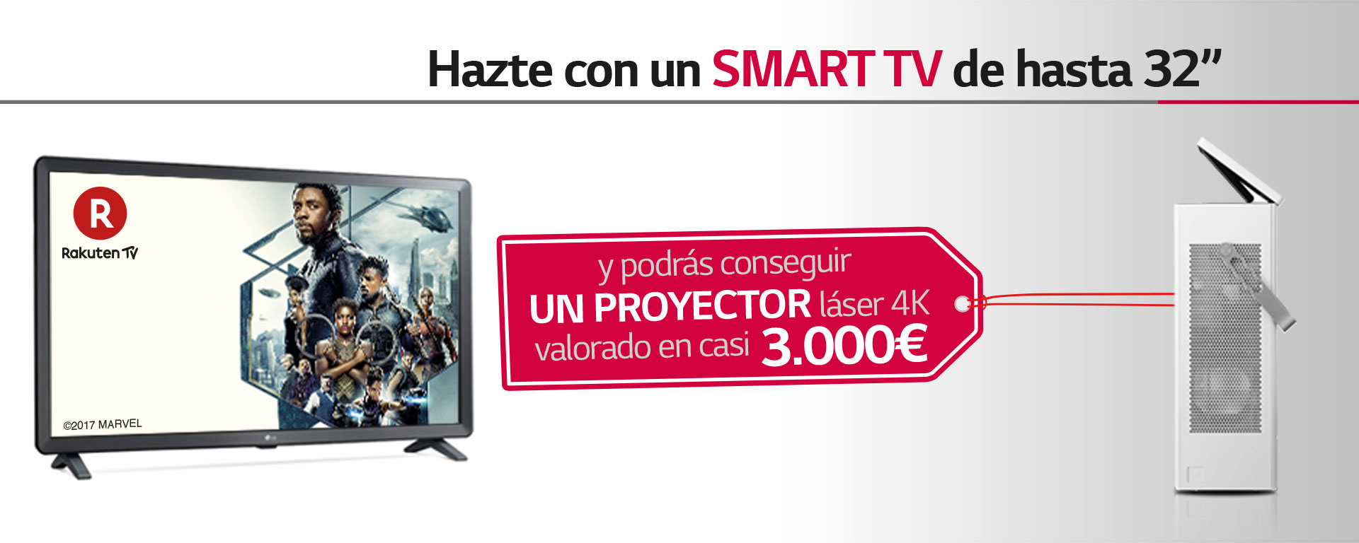 Compra tu Televisor de pequeña pulgada LG y entra en el sorteo de un proyector Smart TV
