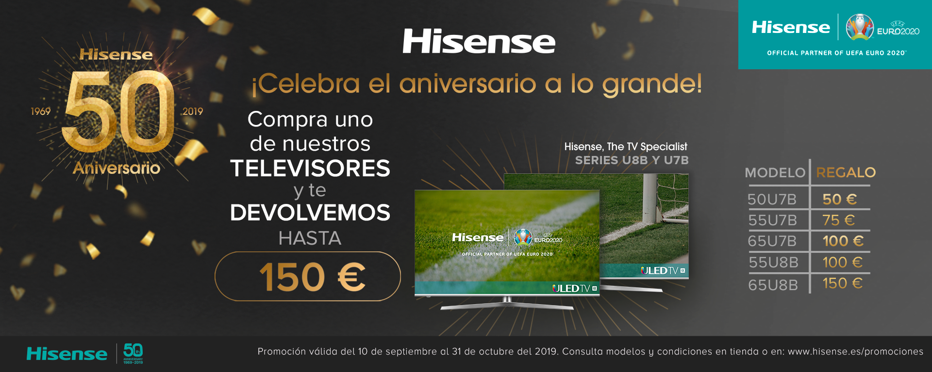 Compra un televisor Hisense ULED y podrás llevarte una parte del importe