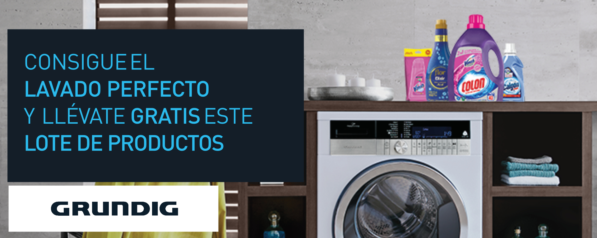 Compra tu lavadora Grundig y llévate este lote de regalo