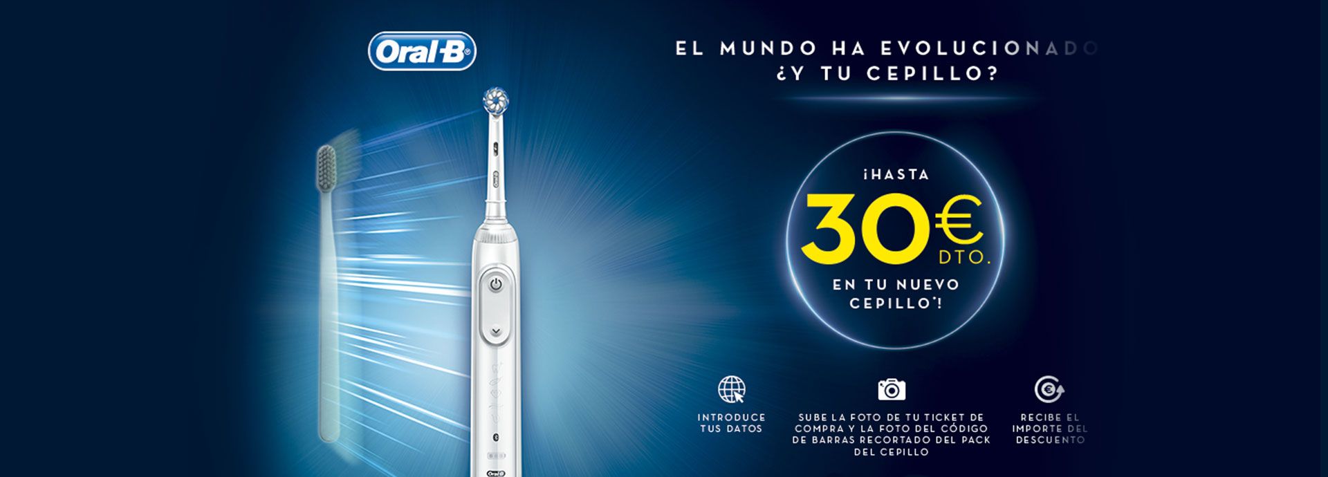 Compra un cepillo eléctrico Oral-B y consigue un reembolso de hasta 30€