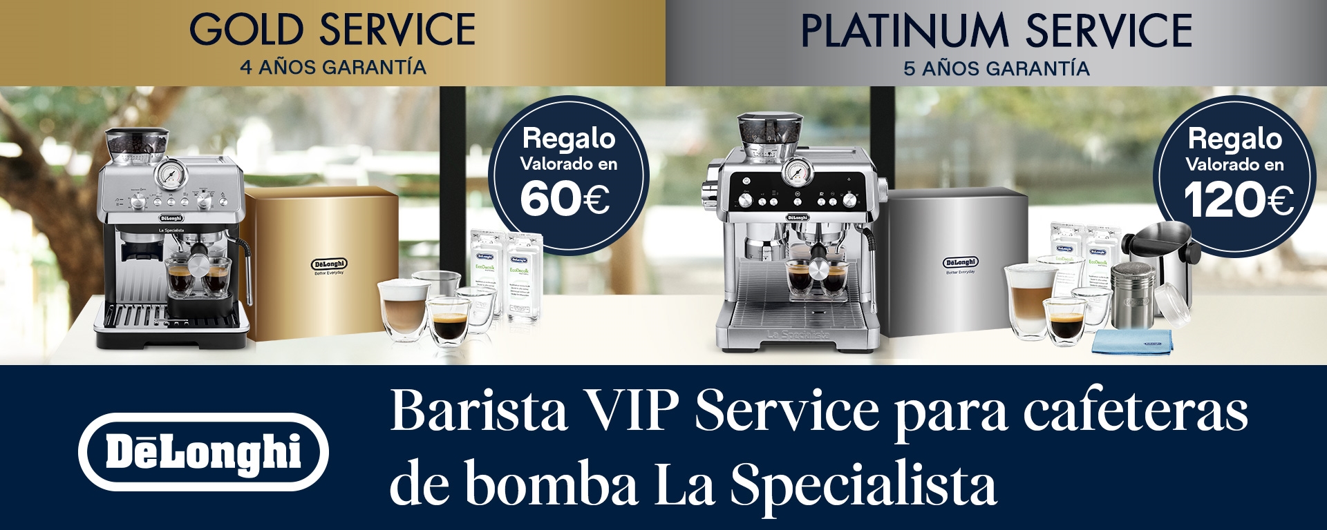Compra una cafetera de Bomba Expresso DeLonghi y llévate el servicio VIP gratuito