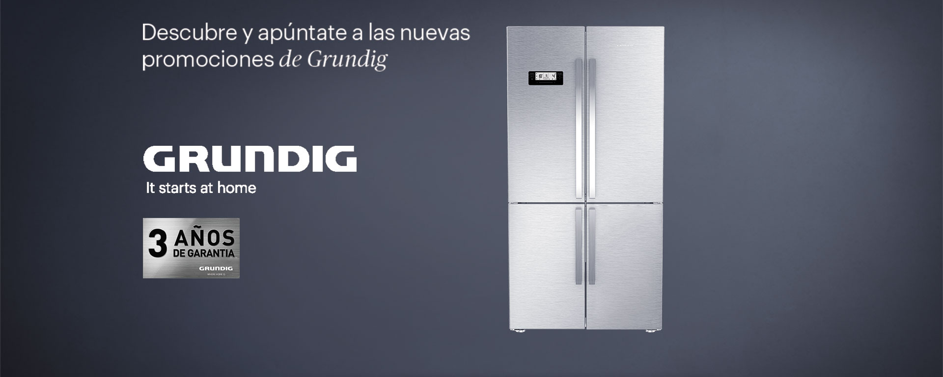 Compra un frigorífico SBS y llévate de regalo un televisor Grundig de 32