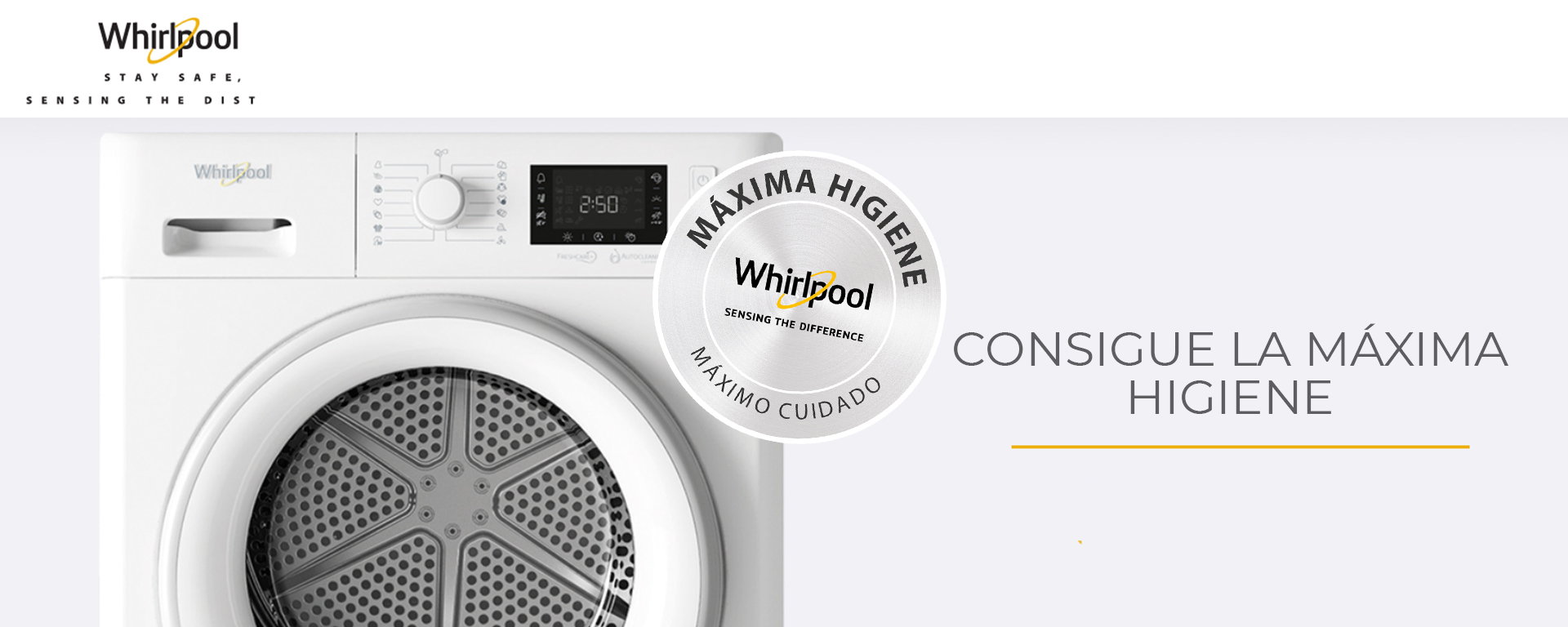 Compra tu producto Whirlpool y consigue la Máxima Higiene