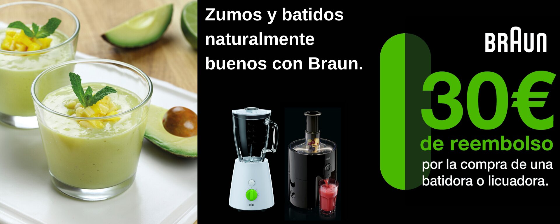 Compra tu Batidora o Licuadora Braun y consigue 30 euros de reembolso 
