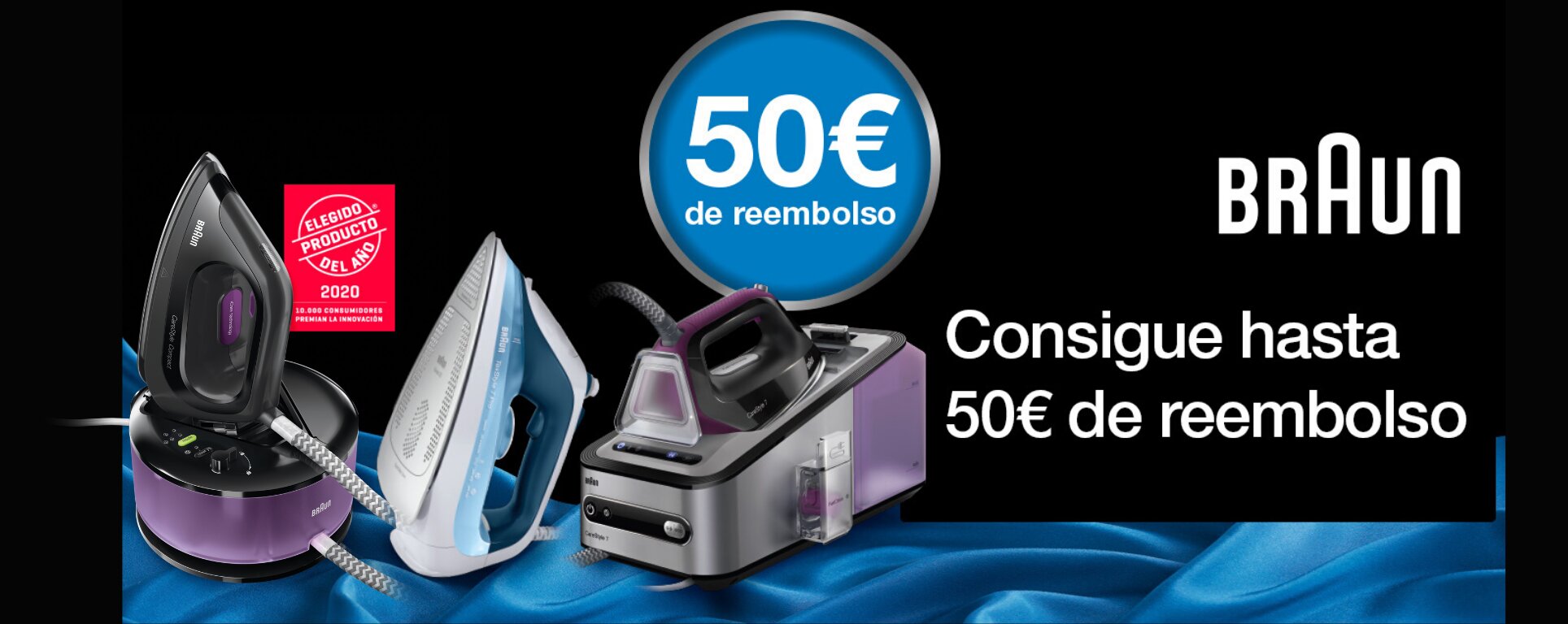 Compra tu Plancha Braun y consigue hasta 50 euros de reembolso