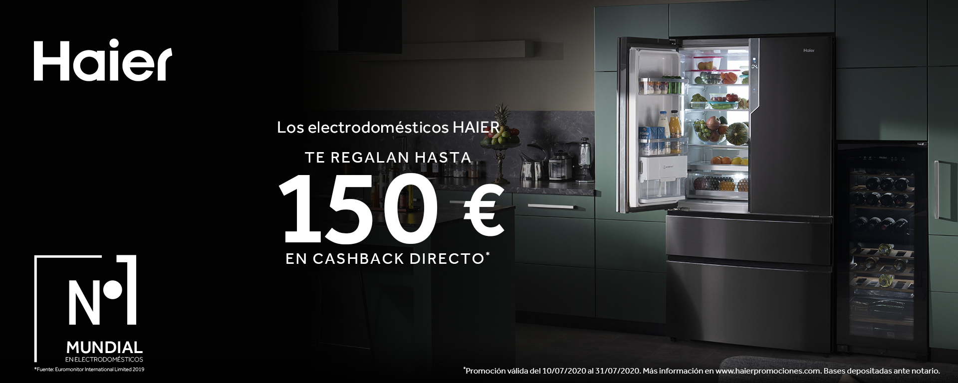 Consigue hasta 150€ de reembolso por la compra de tu Electrodoméstico HAIER