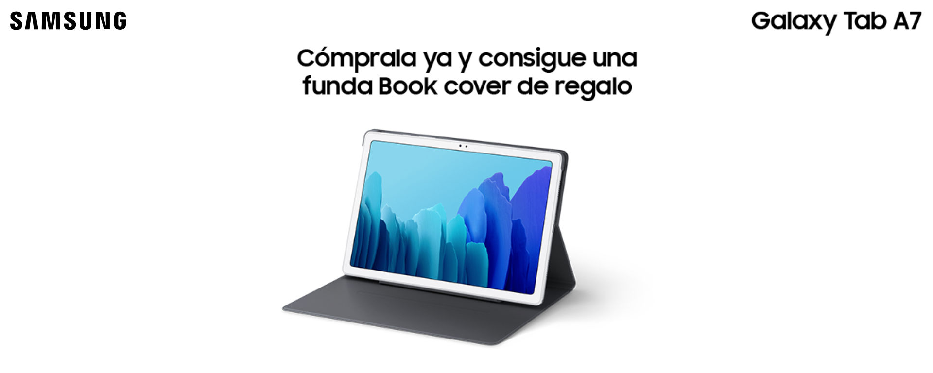 Compra una tablet Galaxy Tab A7 Samsung y consigue una funda de regalo