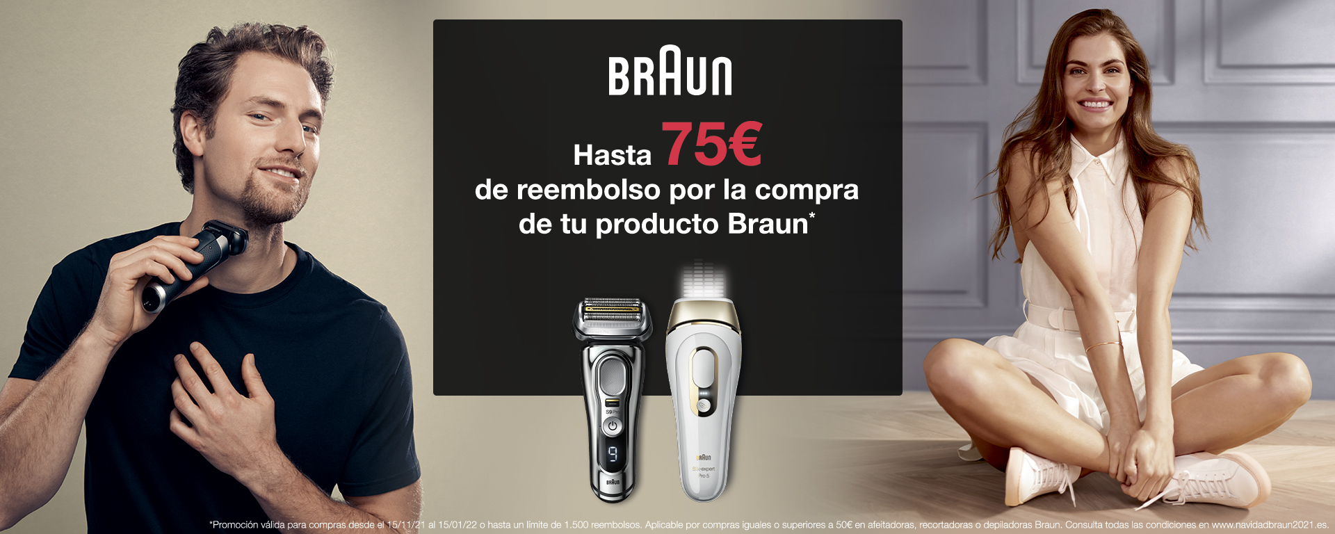 Llévate hasta 75€ de reembolso por la compra de tu producto Braun