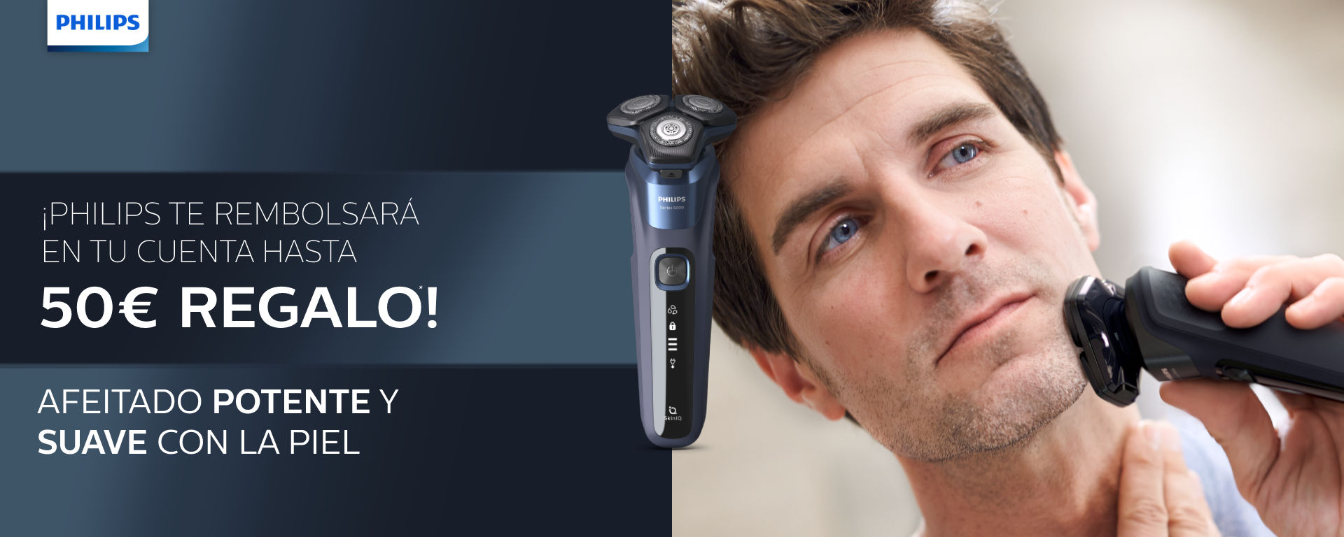 Llévate hasta 50€ de reembolso por la compra de tu afeitadora Philips