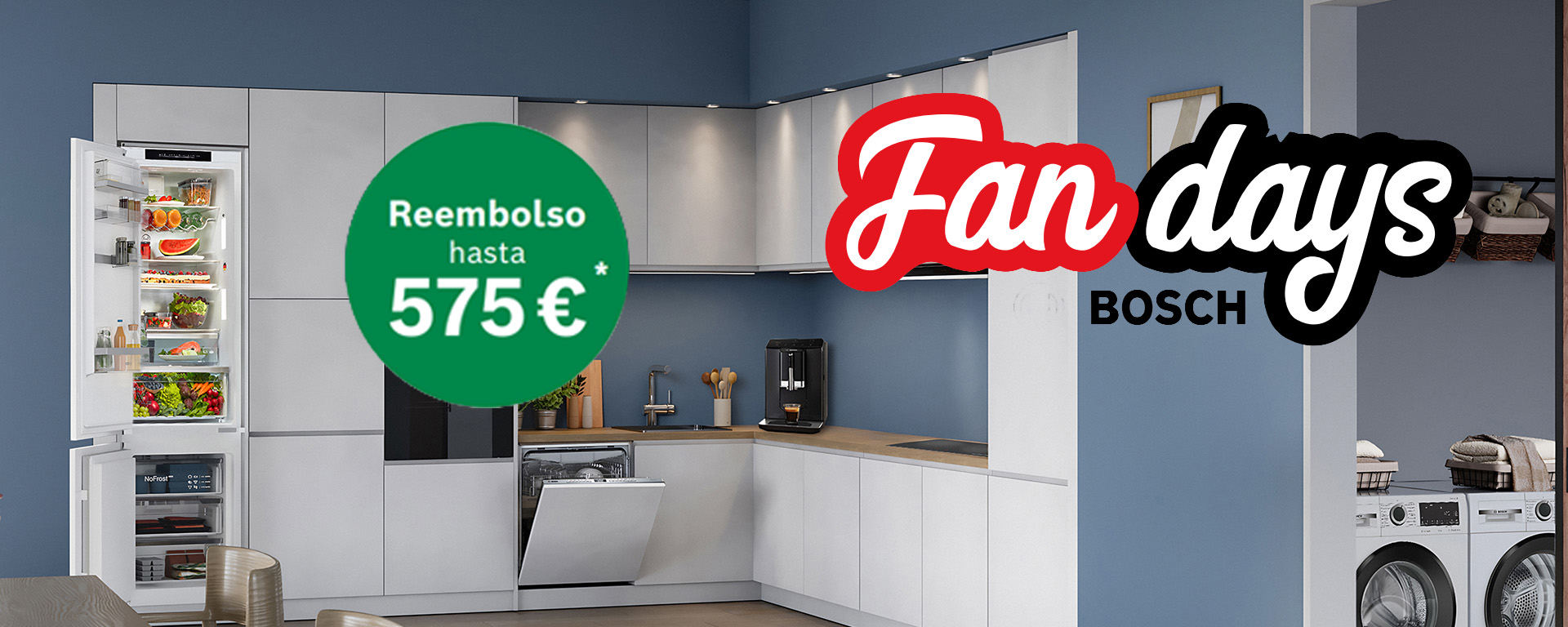 Llévate tu nuevo electrodoméstico Bosch en los Fan Days 2025