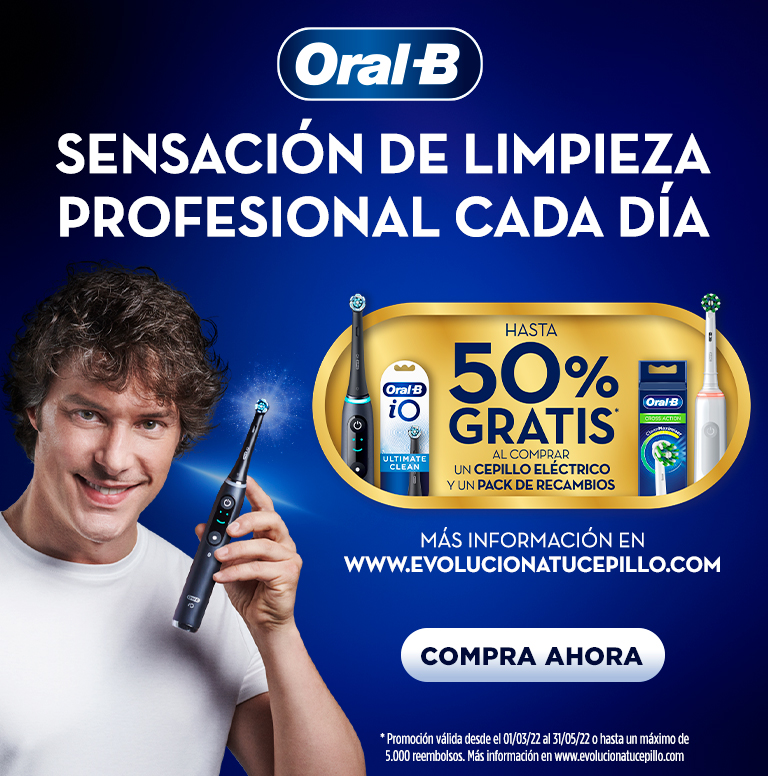 Llévate un reembolso de hasta el 50% por la compra de tu producto Oral B