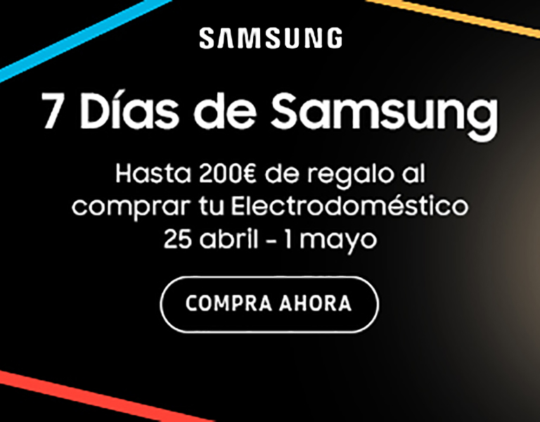 Llévate hasta 250 euros de reembolso por la compra de tu electrodoméstico Samsung