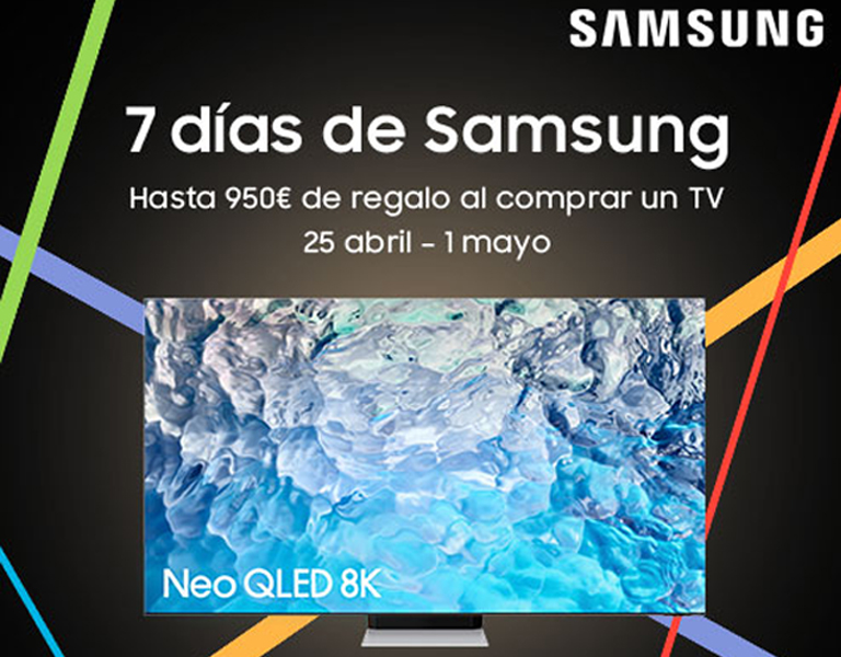 Llévate hasta 950 euros de reembolso por la compra de tu TV o barra de sonido Samsung