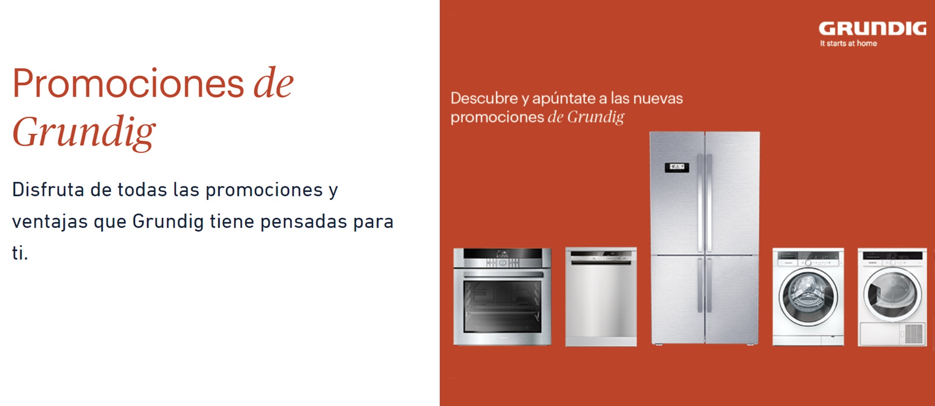 Llévate un regalo por la compra de tu electrodoméstico GRUNDIG