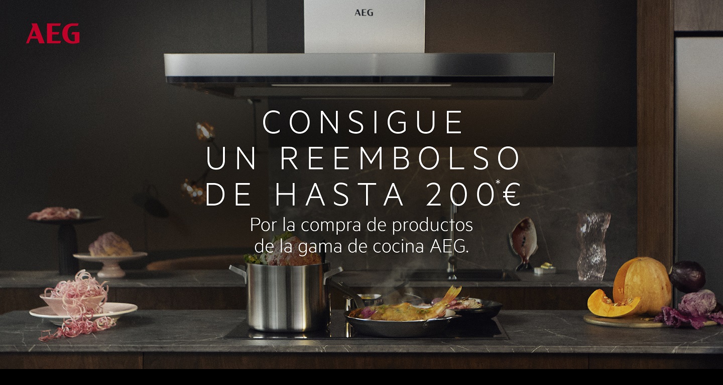 Llévate hasta 200 euros de reembolso por la compra de tu electrodoméstico de cocina AEG
