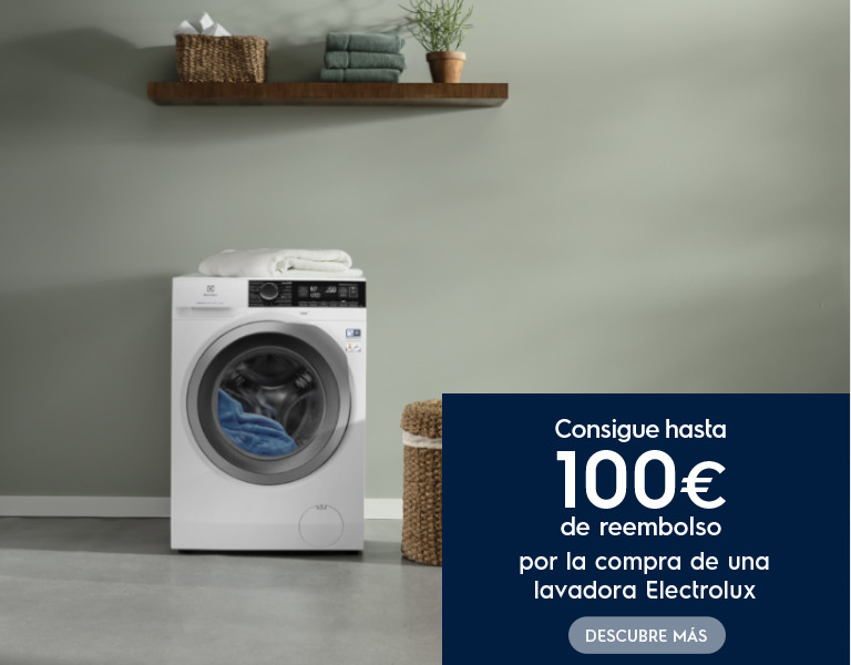 Llévate hasta 100 euros de reembolso por la compra de tu lavadora Electrolux