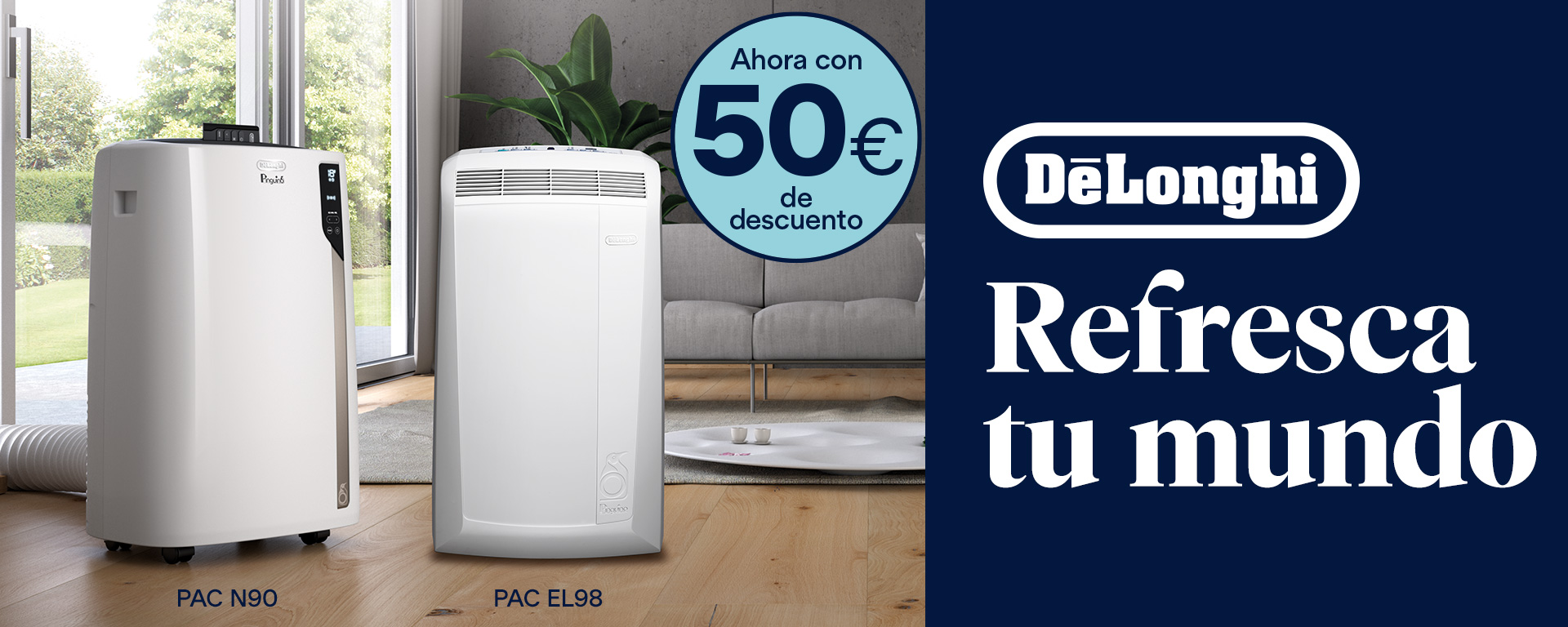 Llévate hasta 50 euros de reembolso por la compra de tu aire acondicionado Delonghi