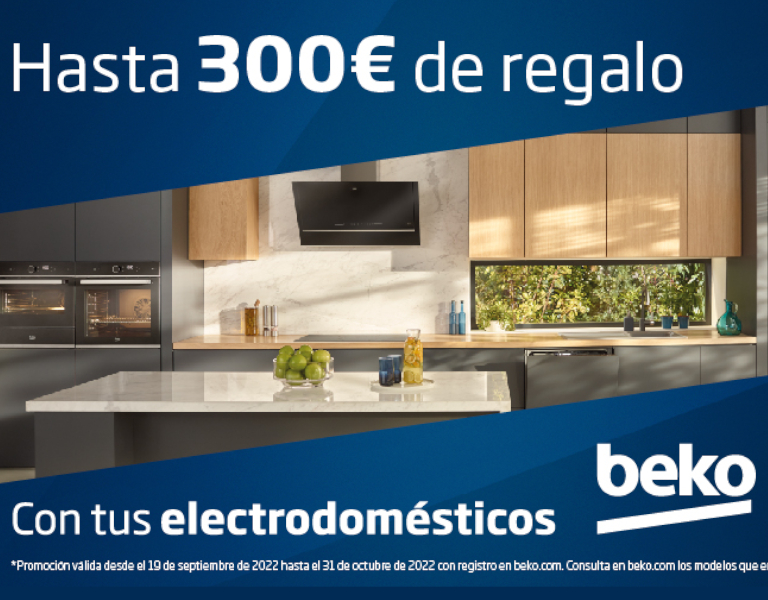 Llévate hasta 300 euros de reembolso por la compra de tu electrodoméstico Beko