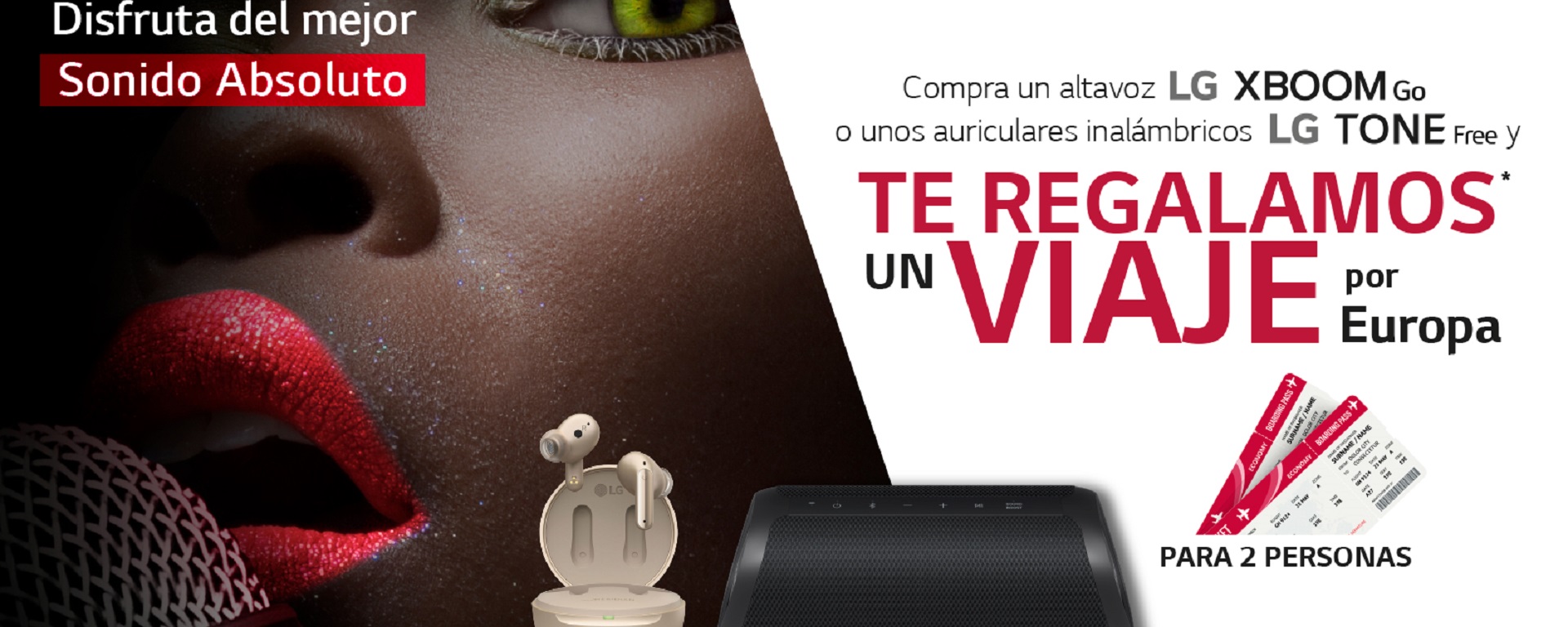 Con LG llévate un vuelo de ida y vuelta por Europa para dos personas