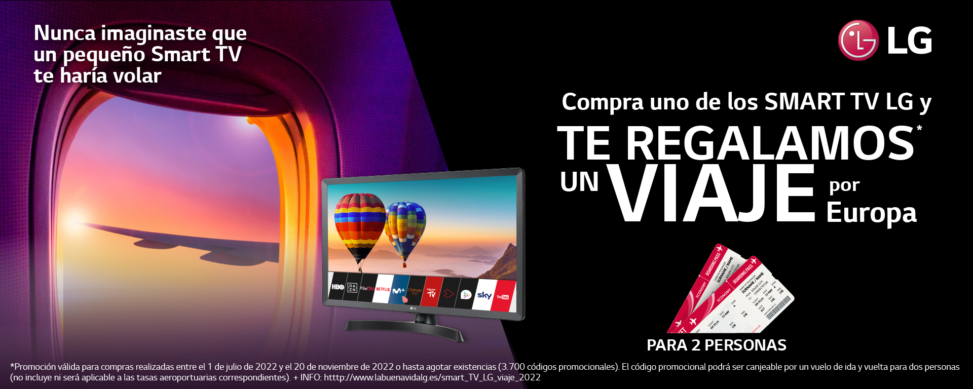 Compra un televisor Smart TV LG y viaja por Europa