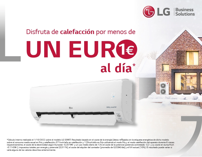LG climatiza tu hogar por menos de un euro al día