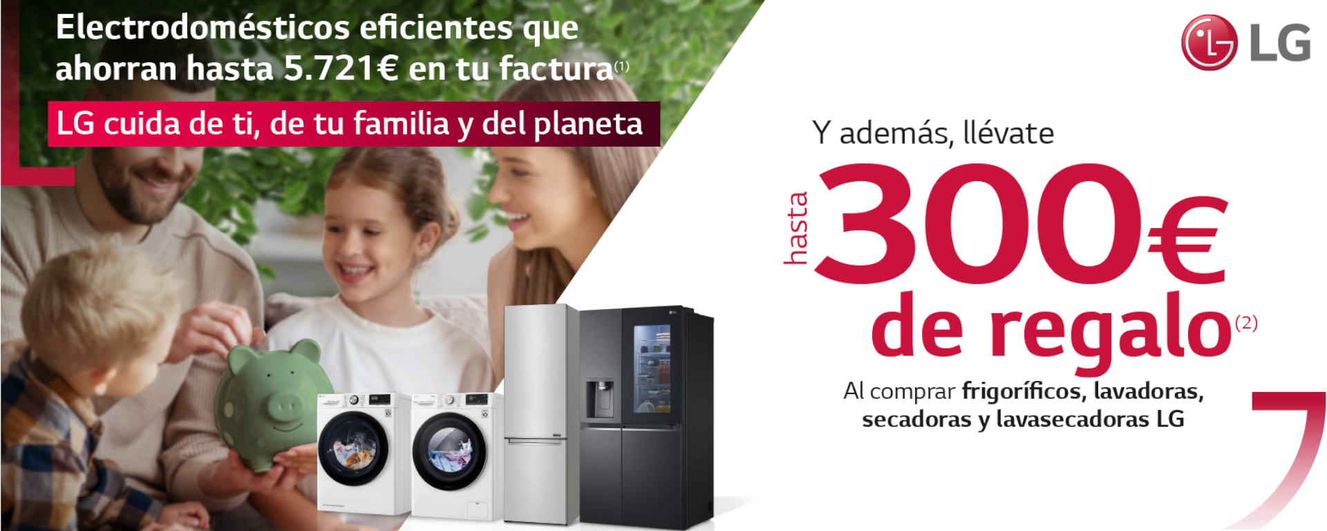 Llévate hasta 300 euros de reembolso por la compra de tu electrodoméstico LG