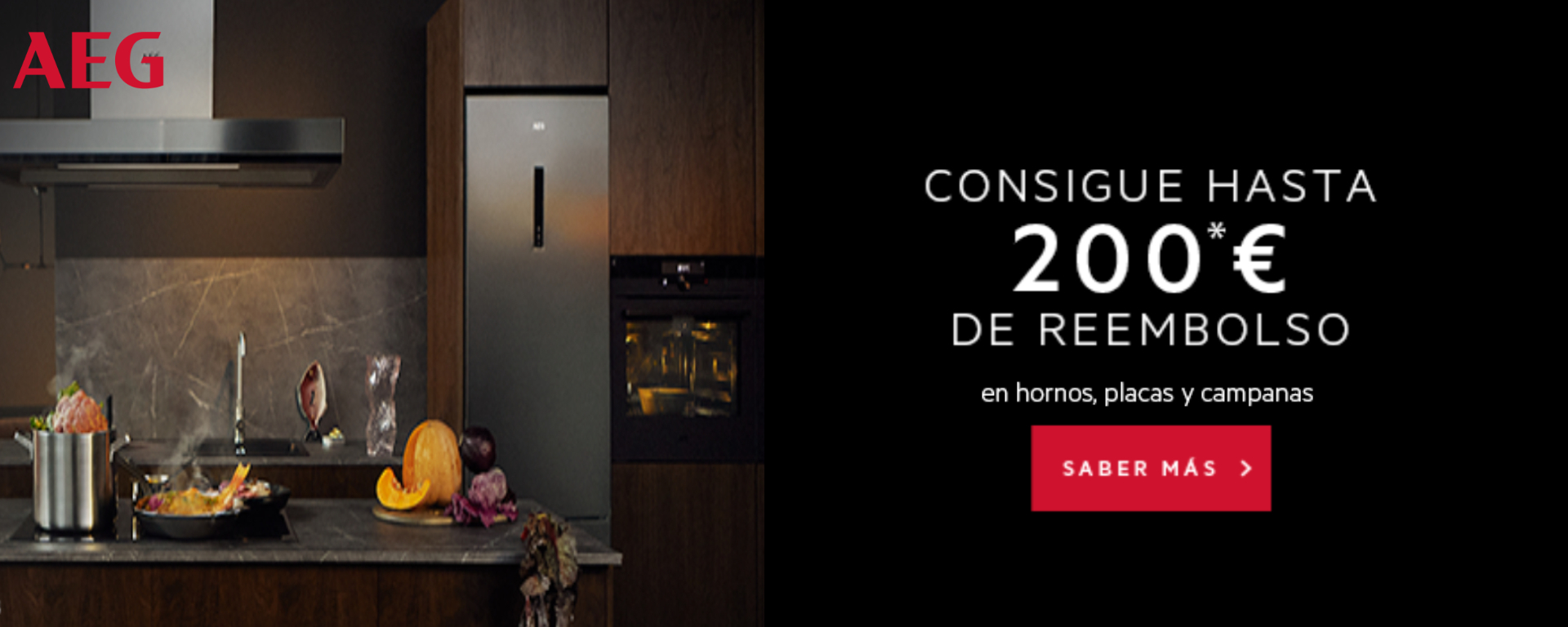 Llévate hasta 200 euros de reembolso por la compra de tu producto AEG