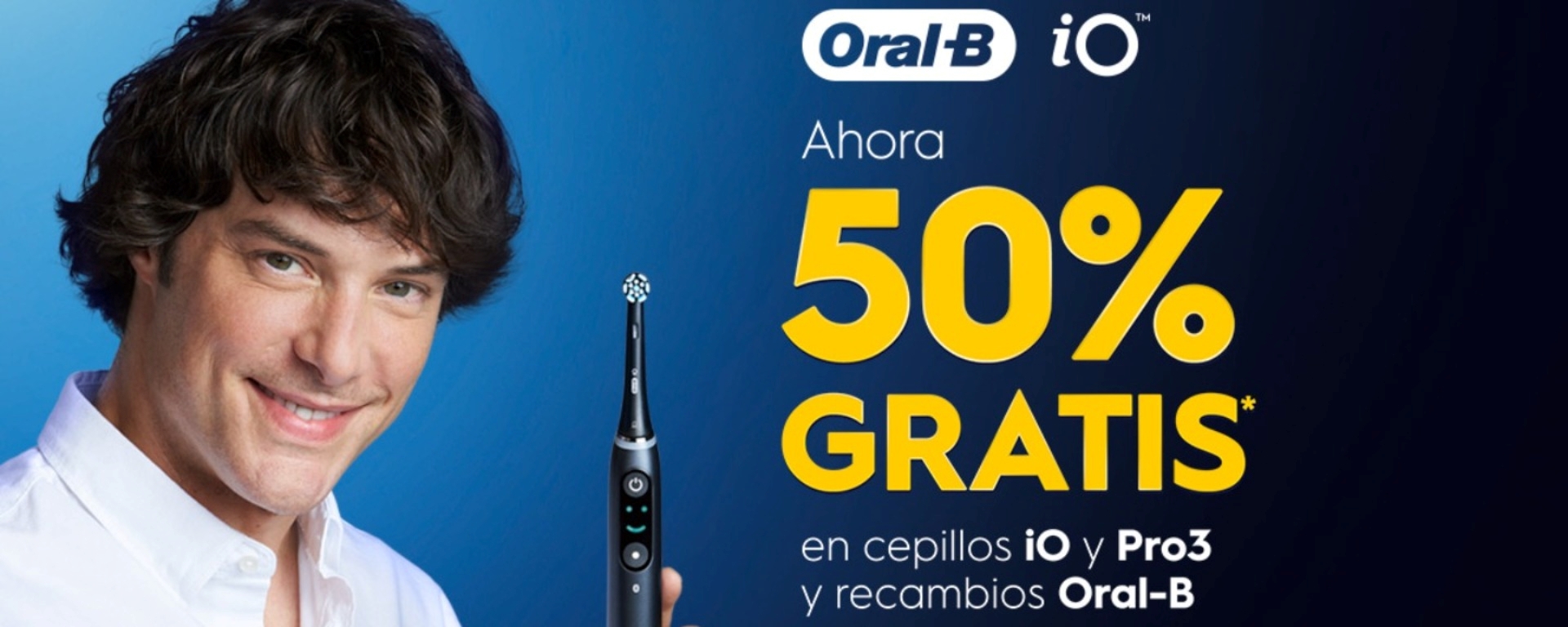 Llévate un reembolso de hasta el 50% por la compra de tu  Cepillo Eléctrico Oral B