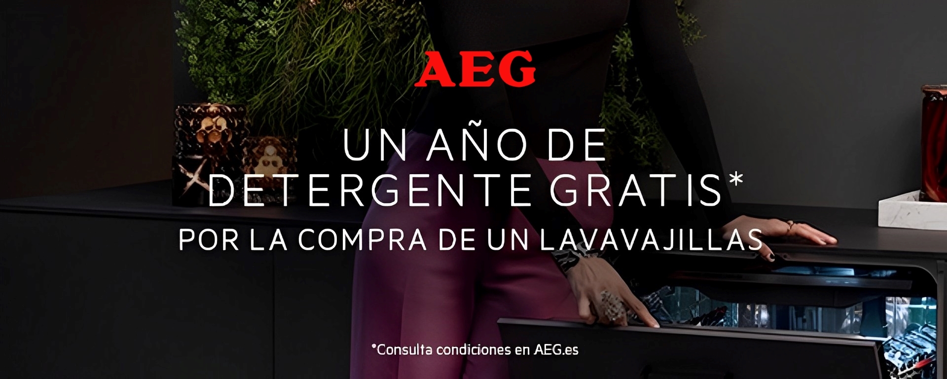 Consigue un año de detergente gratis al comprar un lavavajillas AEG
