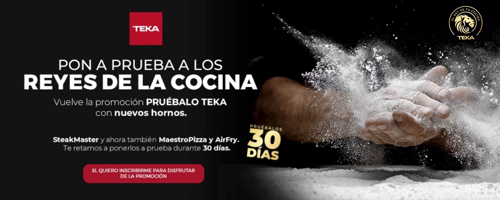 Llévate 30 días de prueba por la compra de tu horno de Teka